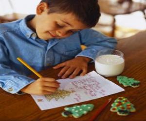 Rompicapo di Un bambino scrive una lettera a Babbo Natale