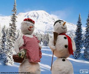 Rompicapo di Un paio di bambole di neve