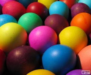 Rompicapo di Uova di Pasqua colorate