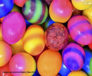 Rompicapo di Uova di Pasqua colorate