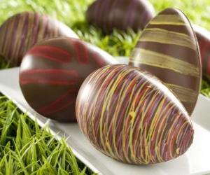 Rompicapo di Uova di Pasqua di cioccolato