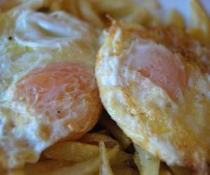 Rompicapo di Uova fritte con patate