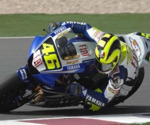 Rompicapo di Valentino Rossi pilota il moto GP