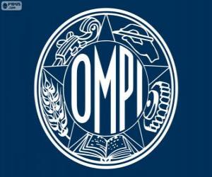 Rompicapo di Vecchio logo del OMPI-WIPO, Organizzazione Mondiale per la Proprietà Intellettuale