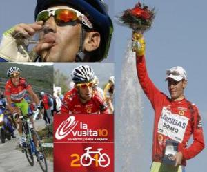 Rompicapo di Vincenzo Nibali (Liquigas), campione del Giro di Spagna 2010