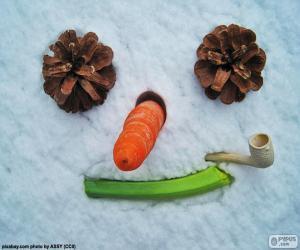 Rompicapo di Viso del pupazzo di neve