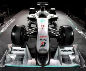 Rompicapo di Vista frontale, Mercedes W01