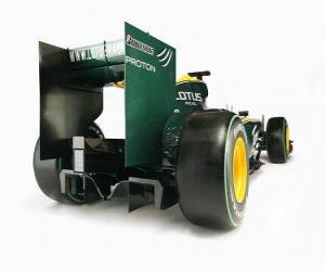 Rompicapo di Vista posteriore, Lotus T127