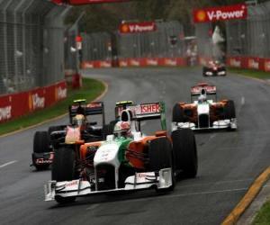 Rompicapo di Vitantonio Liuzzi - Force India - Melbourne 2010