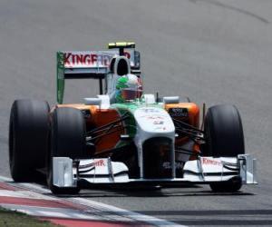 Rompicapo di Vitantonio Liuzzi - Force India - Shanghai 2010