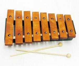 Rompicapo di Xilofono, strumento musicale a percussione