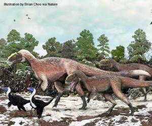 Rompicapo di Yutyrannus con quasi 9 metri di lunghezza è il più grande dinosauro con piume noto