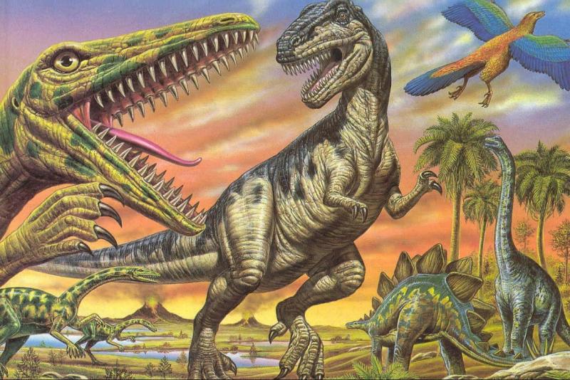 dinosauro cattivo e feroce puzzle