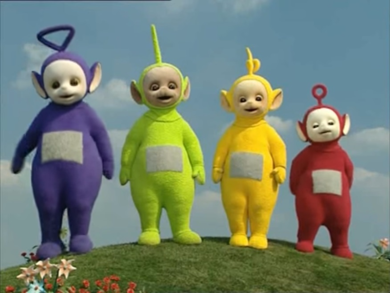 Il Teletubbies: Laa-Laa, Tinky Winky, Po e Dipsy puzzle