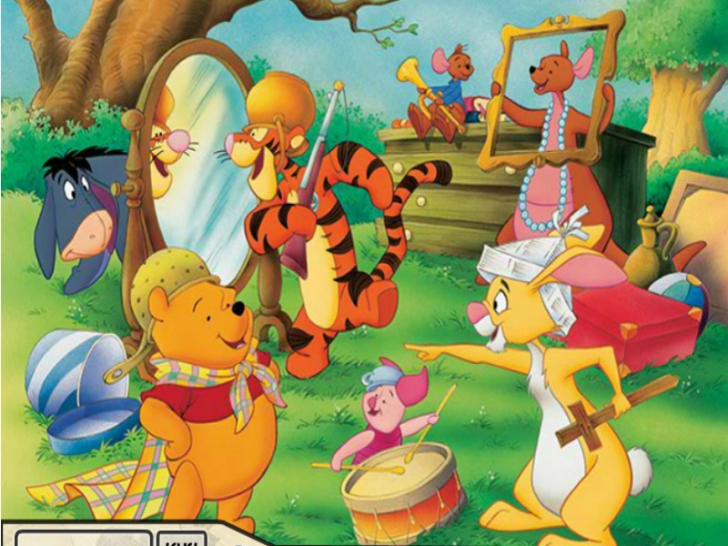 gli oggetti di winnie the pooh puzzle