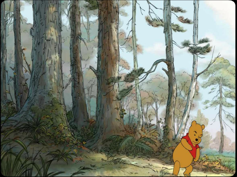 pooh nella foresta puzzle